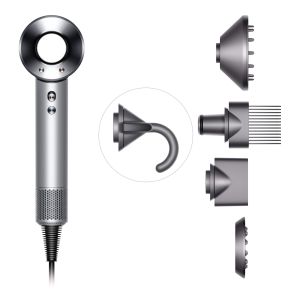Фен Dyson Supersonic HD07 (белый) с 5 насадками