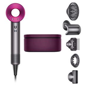 Фен Dyson Supersonic HD07 фуксия с 5 насадками и чехлом-боксом