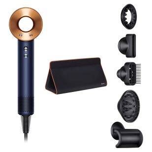 Фен Dyson Supersonic HD07 синий медный с 5 насадками и дорожным чехлом