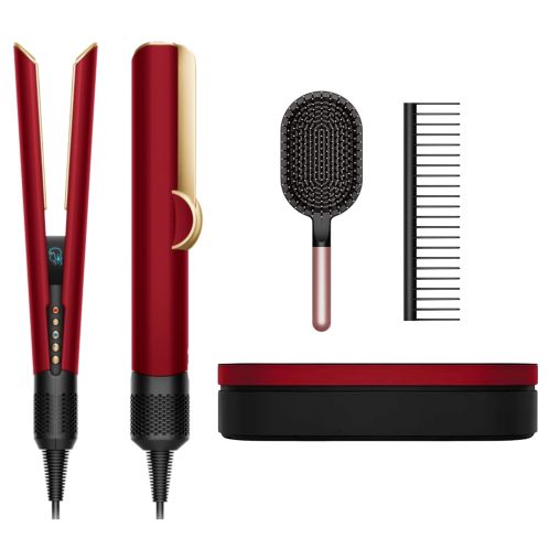 Выпрямитель Dyson Airstrait HT01 Красный бархат/Золото + Бокс чехол
