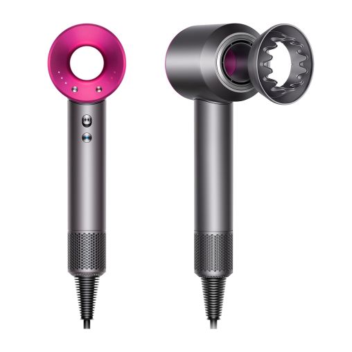 Фен Dyson Supersonic HD07 фуксия с 5 насадками и чехлом-боксом